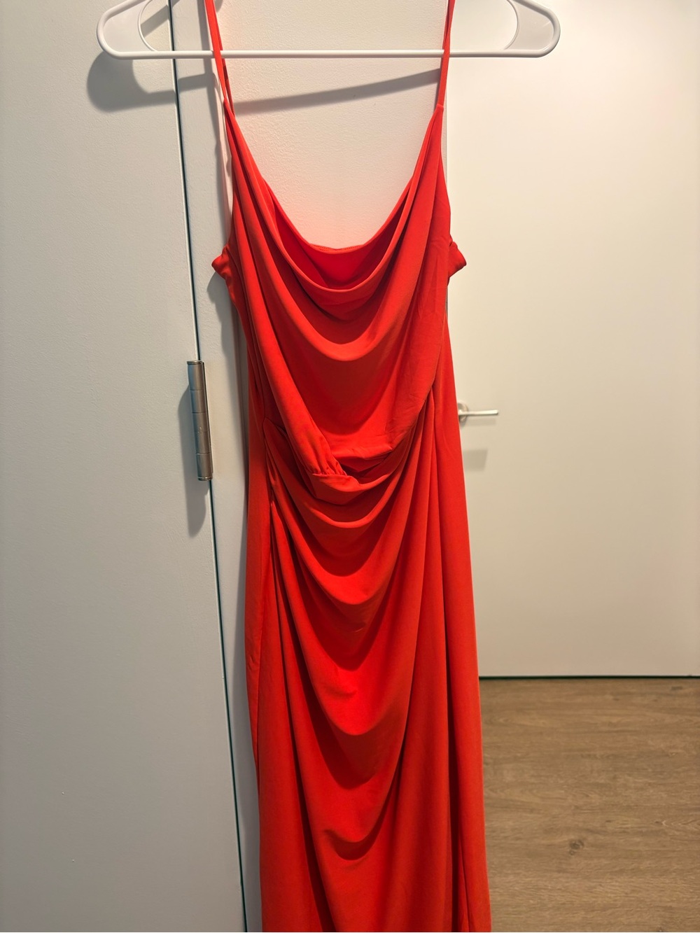 Babaton Scarlet Draped Maxi Slip Dress